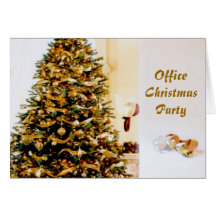 Office Christmas Party Invitation Card