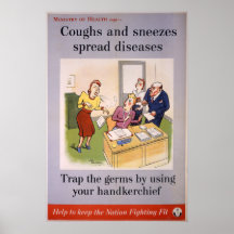 Office, Coughs and Sneezes spread diseases Posters