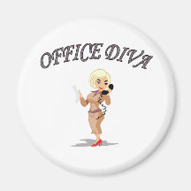 OFFICE DIVA FRIDGE MAGNET