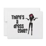 Office Goth - There's a Dress Code? invitations