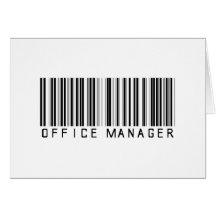 Office Manager Bar Code Card