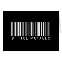 Office Manager Bar Code Cards