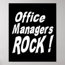 Office Managers Rock! Poster Print