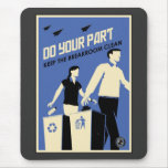 Office Propaganda: Breakroom (blue) mousepads