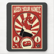 Office Propaganda: Wash your hands Mouse Mat