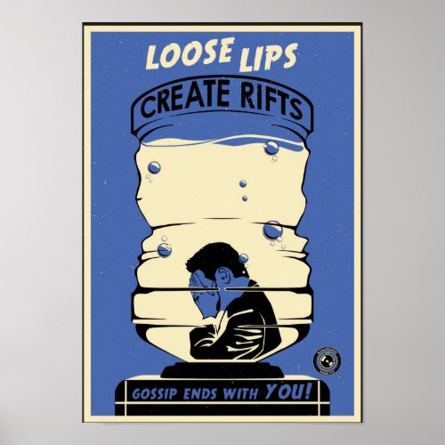 Office Propaganda: Water Cooler Talk (blue) zazzle_print