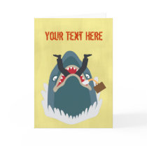 Office Shark Greeting Card