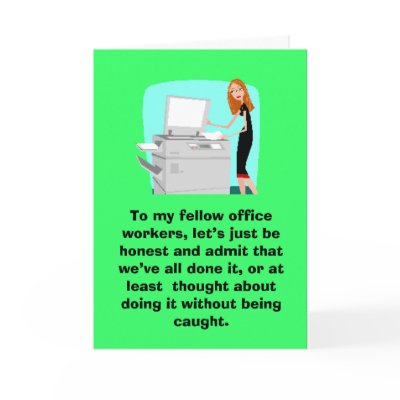 Office Staff - Customised Greeting Card by dgweh7