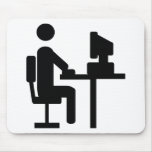 office worker icon mousepad