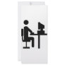 office worker icon rack card