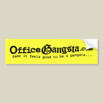 OfficeGangsta.com Bumper Sticker bumper stickers