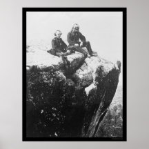 Officers Perched on Lookout Mountain, TN 1864 Poster