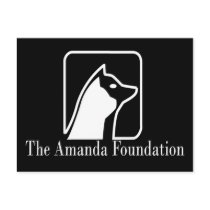 Official Amanda Foundation Design Logo postcard