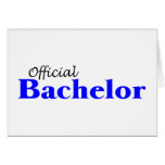 Official Bachelor (Blu) Greeting Card
