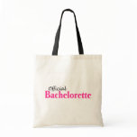 Official Bachelorette (Pink) Canvas Bags