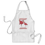 OFFICIAL BIRD OF MADISON, WIS PINK FLAMINGO APRON!