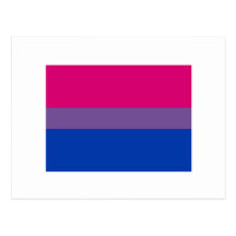 OFFICIAL BISEXUAL PRIDE FLAG POST CARDS