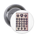 Official Civilian Defence Insignia Pinback Buttons