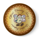 Official Cleaning Fairy Qualified Inspector Button