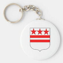 Official Coat of Arms of George Washington Family Key Chains