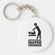 Official Diaper Changer Key Chain