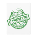 Official Drinking Team St Patrick's Day - Beer Post Cards