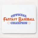 Official Fantasy Baseball Champion mousepads