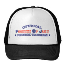 Official Fourth / 4th Of July Firework Technician Mesh Hats