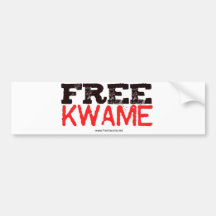 Official Free Kwame Sticker Bumper Sticker