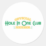 Official Hole In One Club Member Stickers