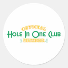 Official Hole In One Club Member Stickers