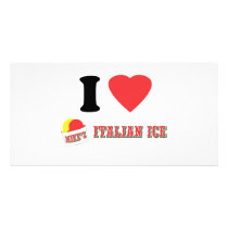 Official "I LOVE MIKE'S ITALIAN ICE" Brand Personalized Photo Card