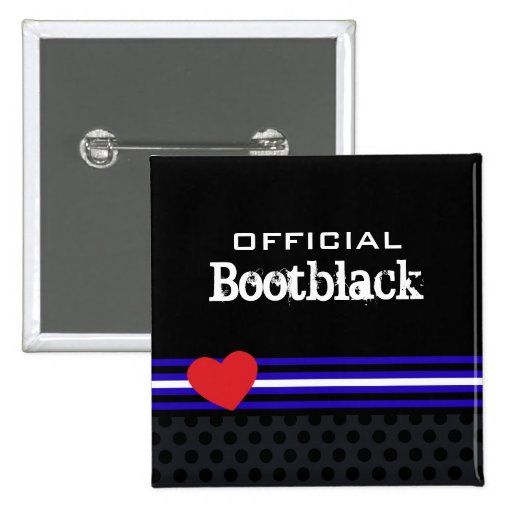 Official Leather Bootblack Pinback Button
