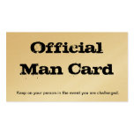 Official Man Card business cards