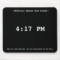 Official Mouse Pad Clock ©