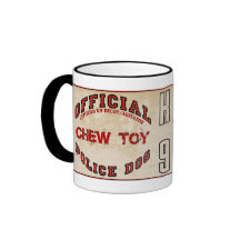 Official Police Dog Chew Toy Coffee Mug
