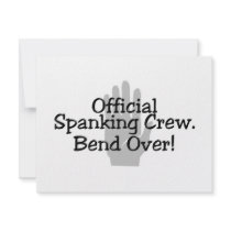 Official Spanking Crew Bend Over