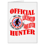 Official squatch hunter greeting card