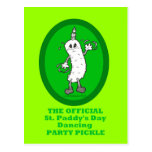 Official St. Patrick's Day Dancing Party Pickle Post Cards