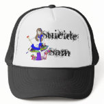 Official Suicide Sam Merch Art by Shannon Justice hats