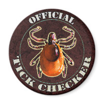 Official Tick Chequered fridge magnet