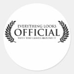 Official Tiny Leaves Round Sticker