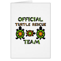 Official Turtle Rescue Team 1 Greeting Card