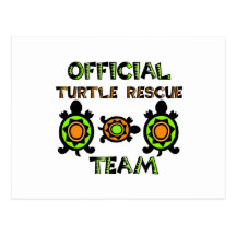 Official Turtle Rescue Team 1 Postcard