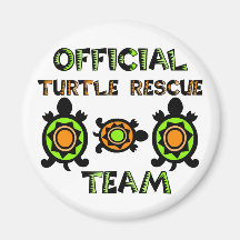 Official Turtle Rescue Team 1 Refrigerator Magnets