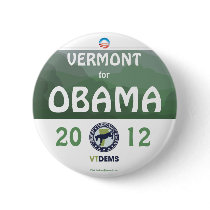Official Vermont for Obama in 2012 political pinba