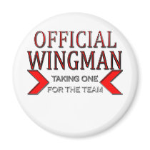 Official WingMan Taking One For The Team Red Refrigerator Magnet