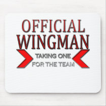 Official WingMan Taking One For The Team Red Mousepad