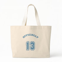 Officially 13 canvas bag