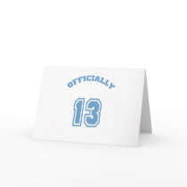 Officially 13 cards
